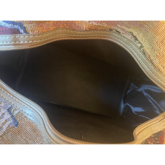 Vintage Tapestry Pioneer Express Overnight Travel Bag Luggage Beach Weekender - Picture 7 of 7